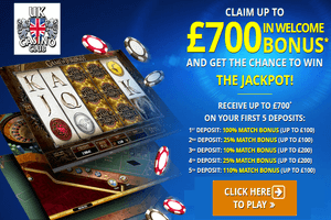 UK Casino Club, join deposit welcome bonuses