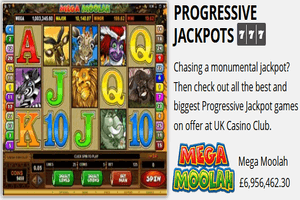 Mega Moolah progressive jackpot slot at UK Casino Club