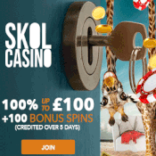 Skol UK Casino - Free bonus spins at sign-up