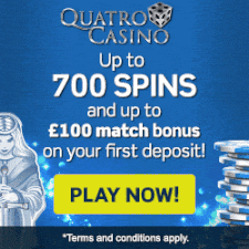 Quatro UK Casino Welcome Bonus